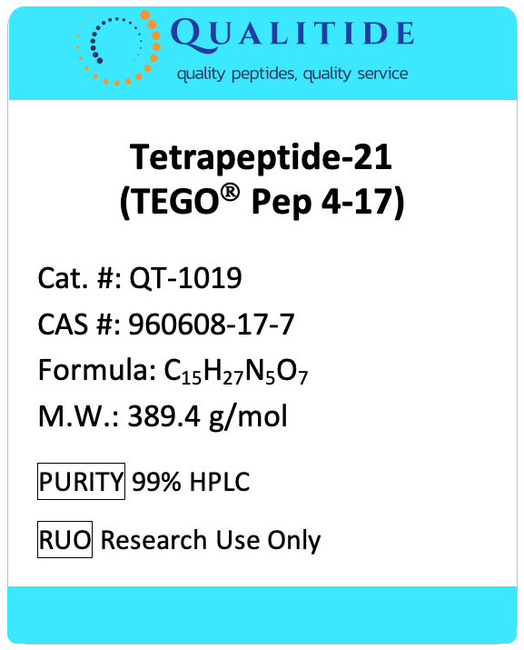 Tetrapeptide-21 (TEGOPep4-17) by QUALITIDE