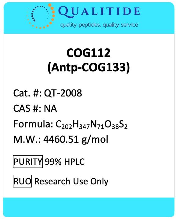 COG112, ApoE Mimetic Peptide by QUALITIDE