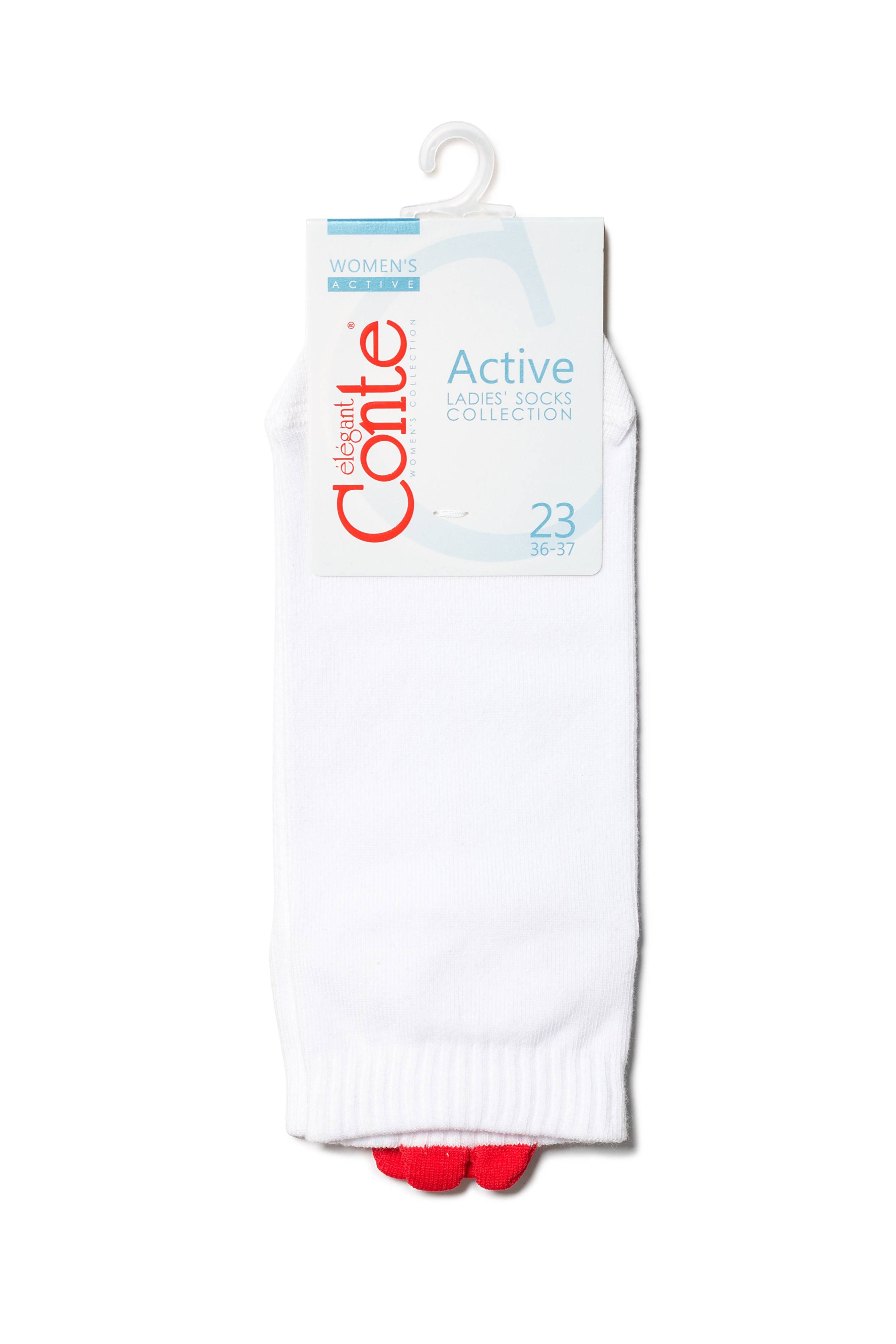 Cotton Ankle Socks Conte Active - 221 Picot Heart - DestGlow