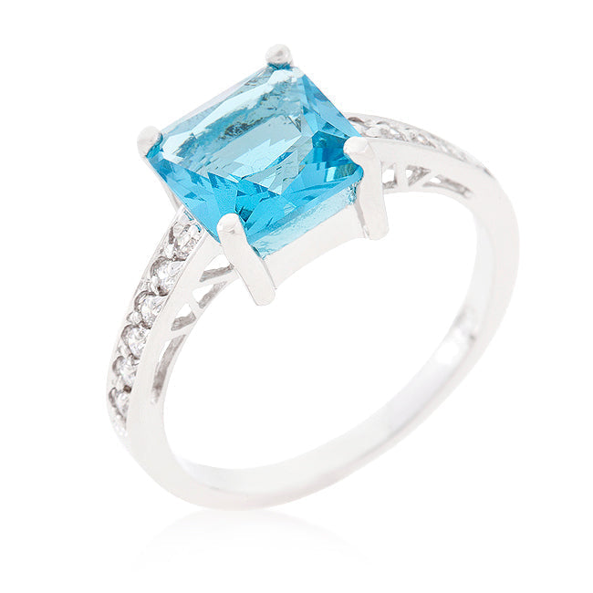 Avera Princess Jasmine Clover Wrap Ring in Turquoise and Aqua