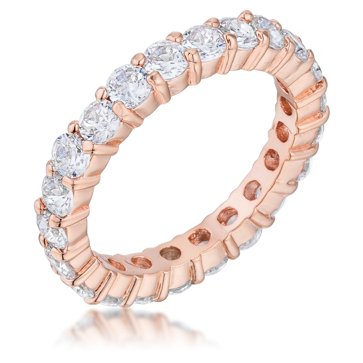 Avera Jessica Band 5 Millimeter Pink Gold Ring