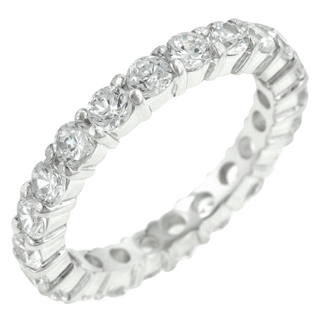 Avera Mini Elizabeth Band Sterling Silver Stackable Ring