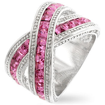 Avera Jewelry Signature Twisting Band Ring in Pink Gold DestGlow