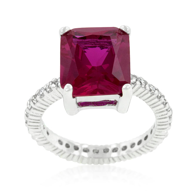Avera Radiant Cut Engagement Ring In Dark Brown Finish DestGlow
