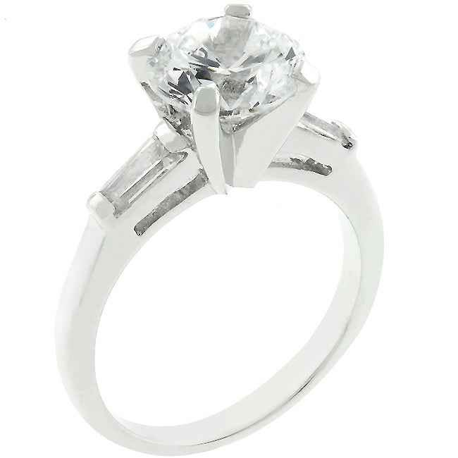 Avera Classic Triple Engagement Ring in Sterling Silver