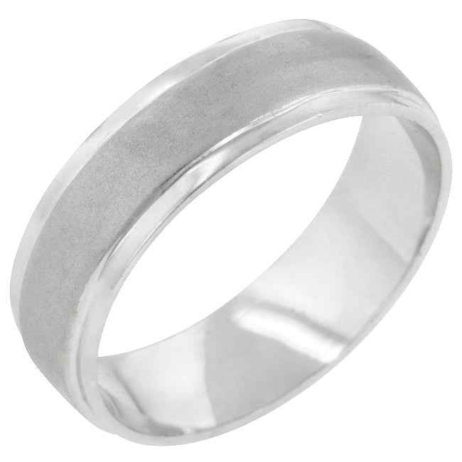 Avera Classic Matte 6 MM Wedding Band in Silver