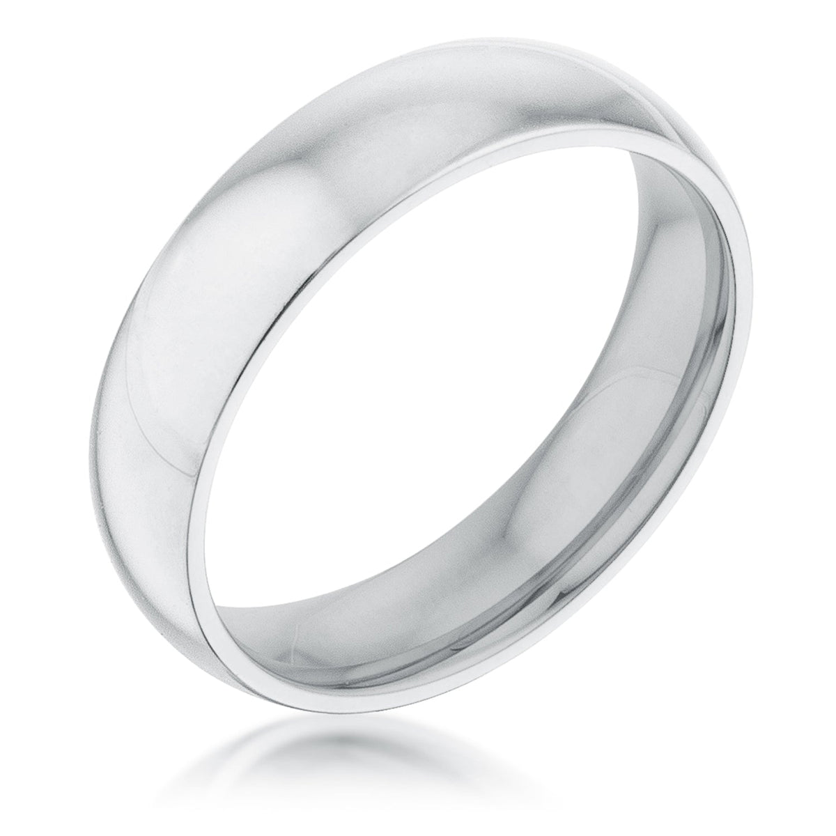 Avera 5 mm IPG Stainless Steel Band in Pink DestGlow