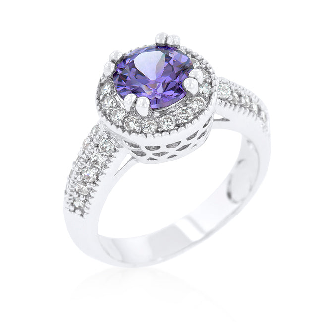 Avera Emerald Classic Cocktail Ring in Radiant Green