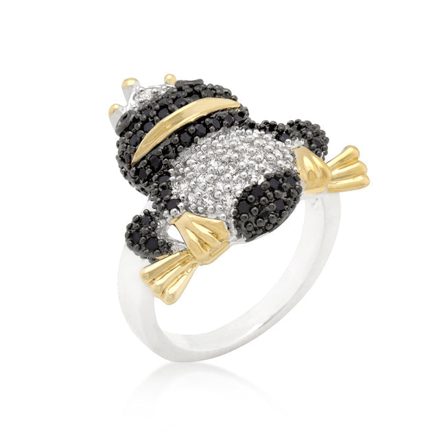Avera Cubic Zirconia Frog Prince Eternity Ring Size 5 DestGlow