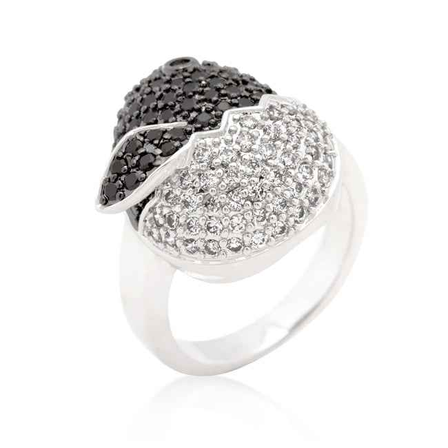 Avera Cubic Zirconia Baby Chick Ring - Whimsical Gold-Tone Jewelry