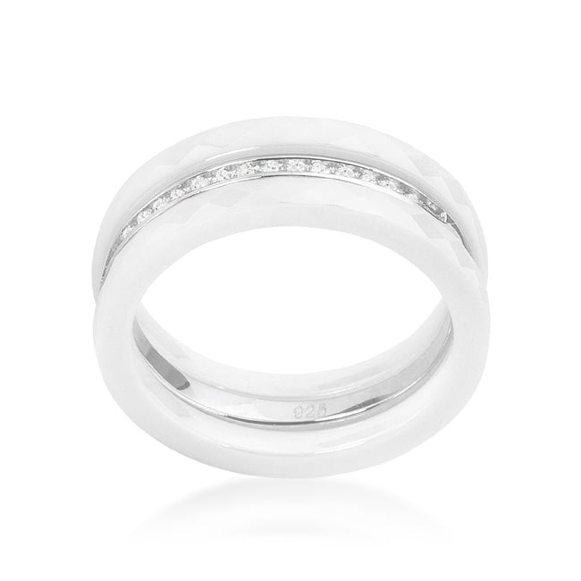 Avera Gatsby Engagement Ring In Polished Silver Finish DestGlow
