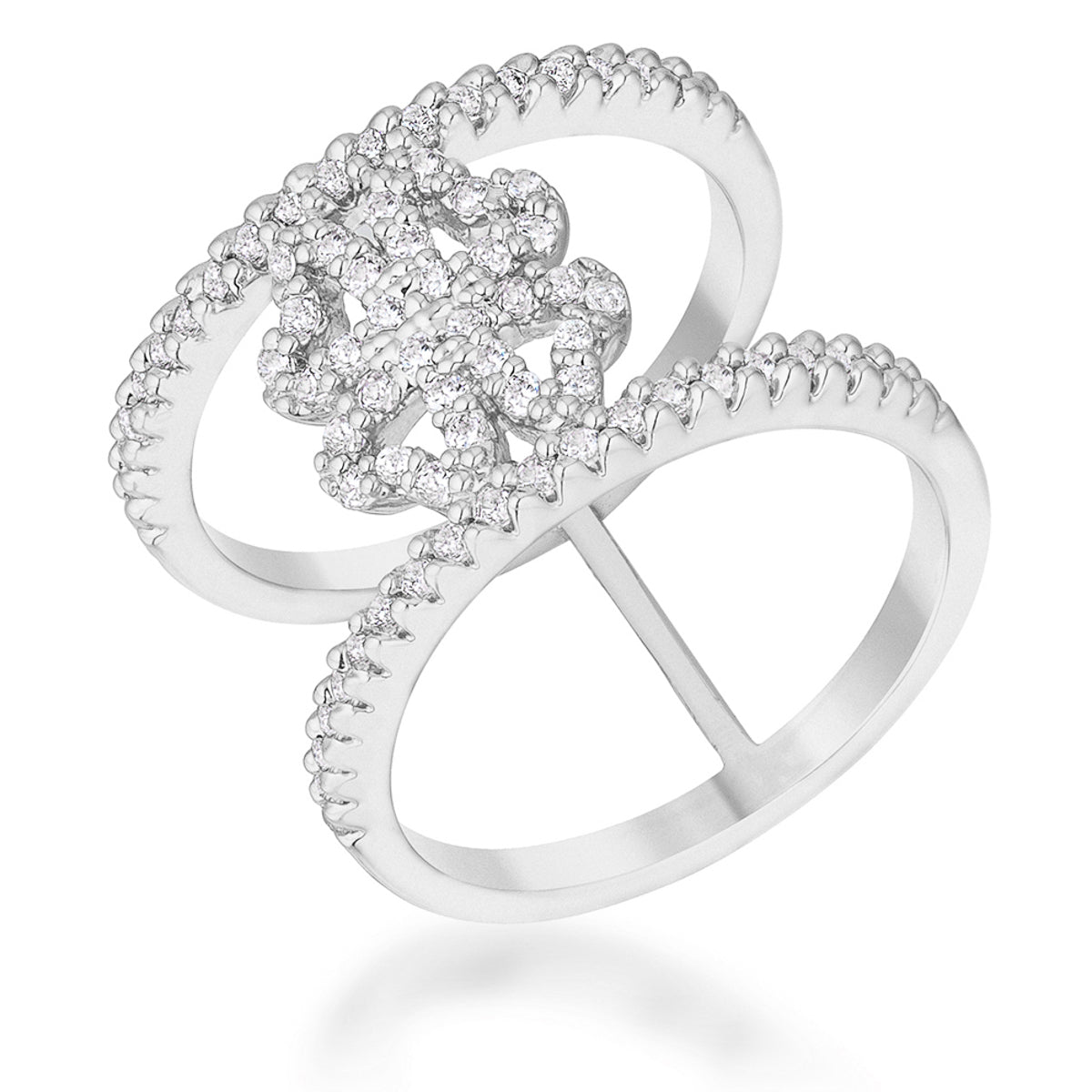 Avera Princess Jasmine Clover Wrap Ring in Turquoise and Aqua