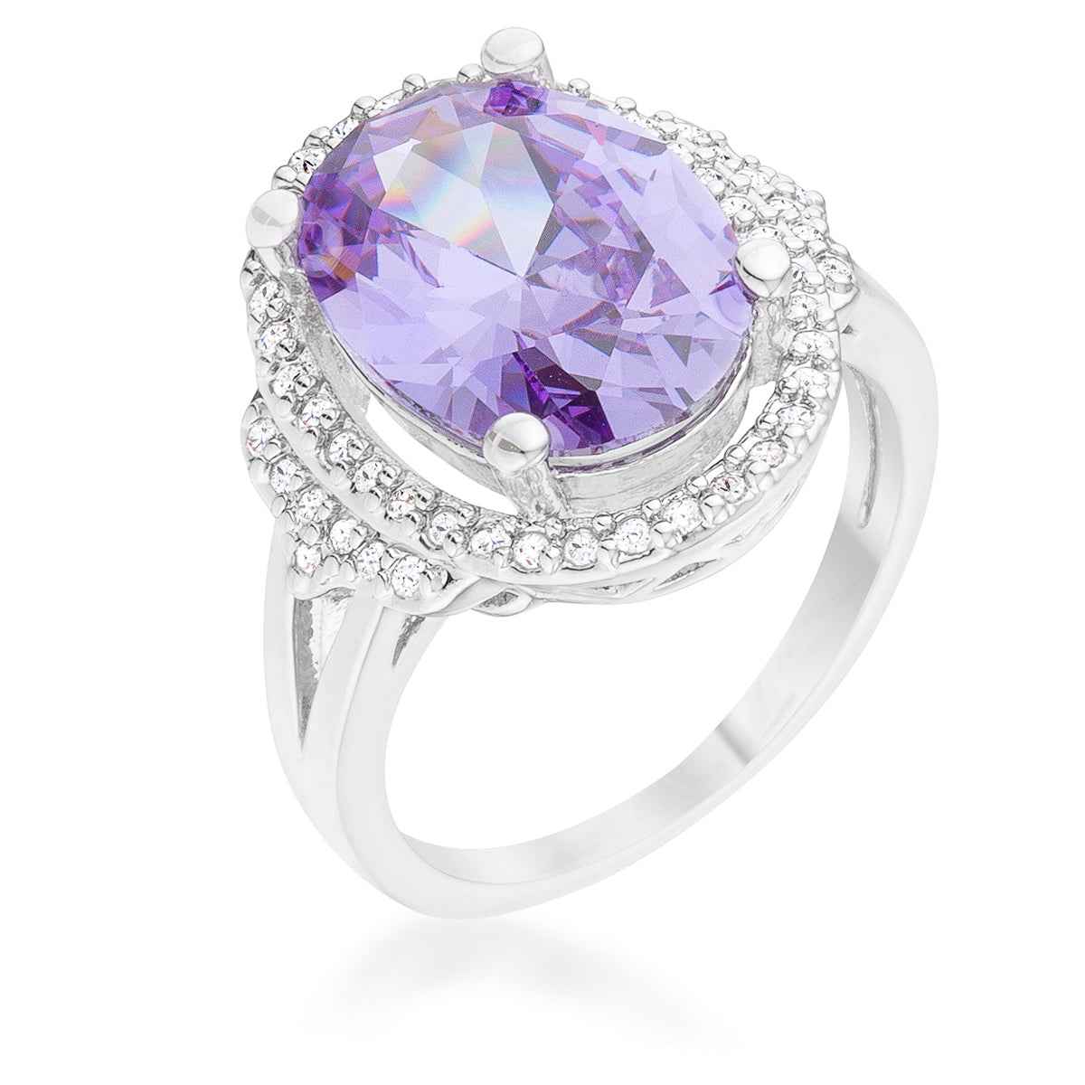 Melanie 5.95ct Amethyst CZ Cocktail Ring