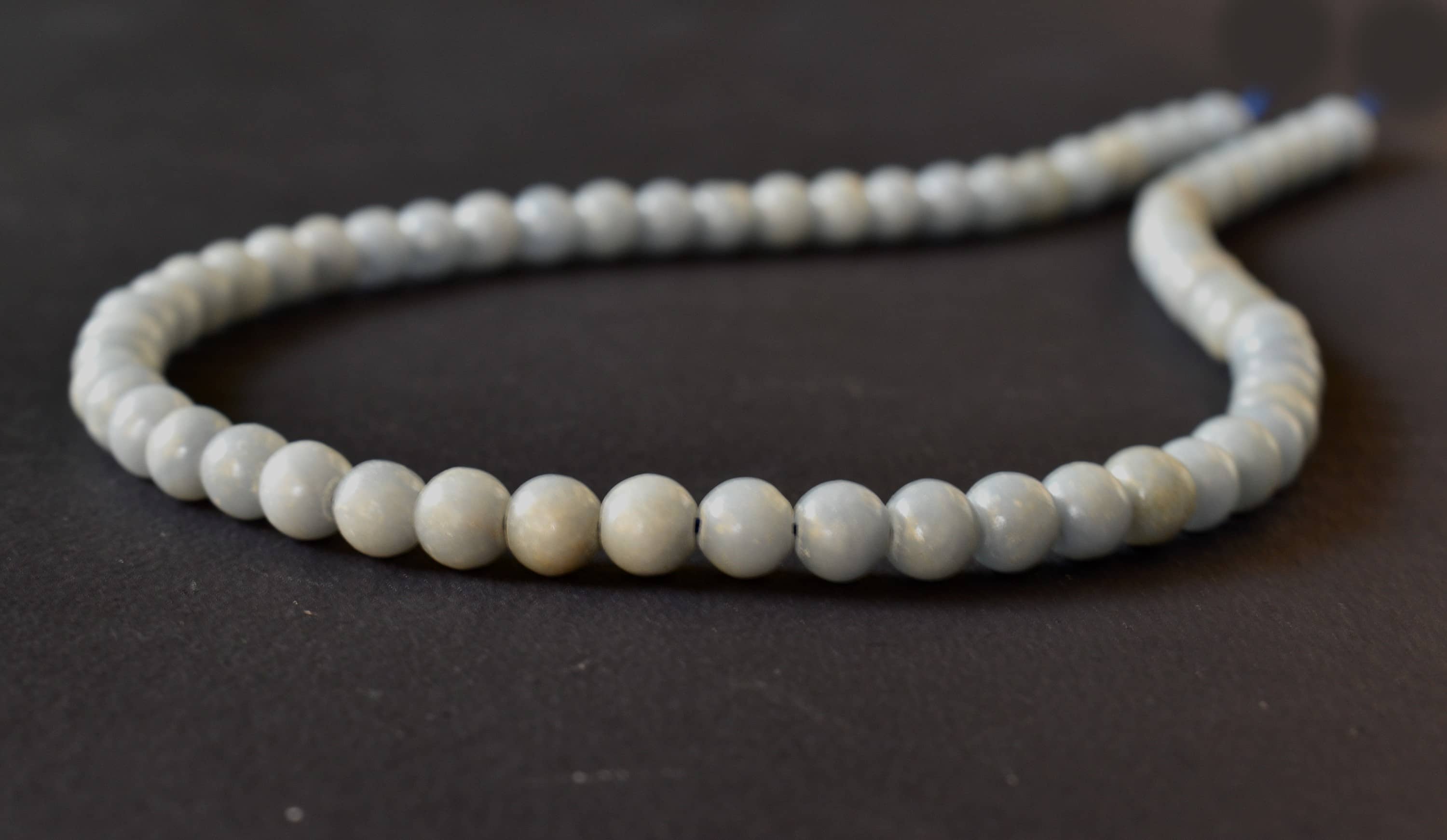 Angelite Beads, Natural Crystal Round Beads 4mm to 12mm DestGlow