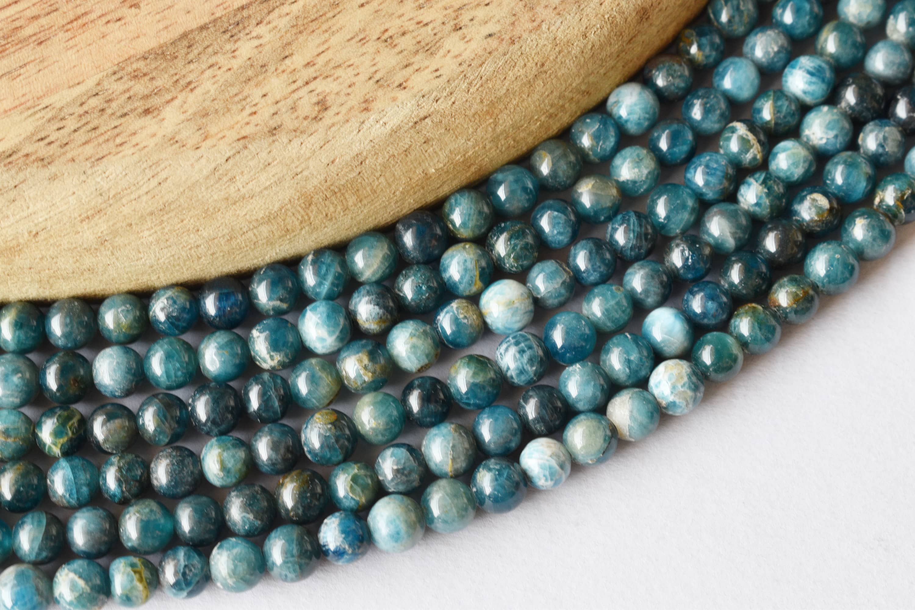 Apatite Beads, Natural Crystal Round Beads 4mm to 10mm. DestGlow
