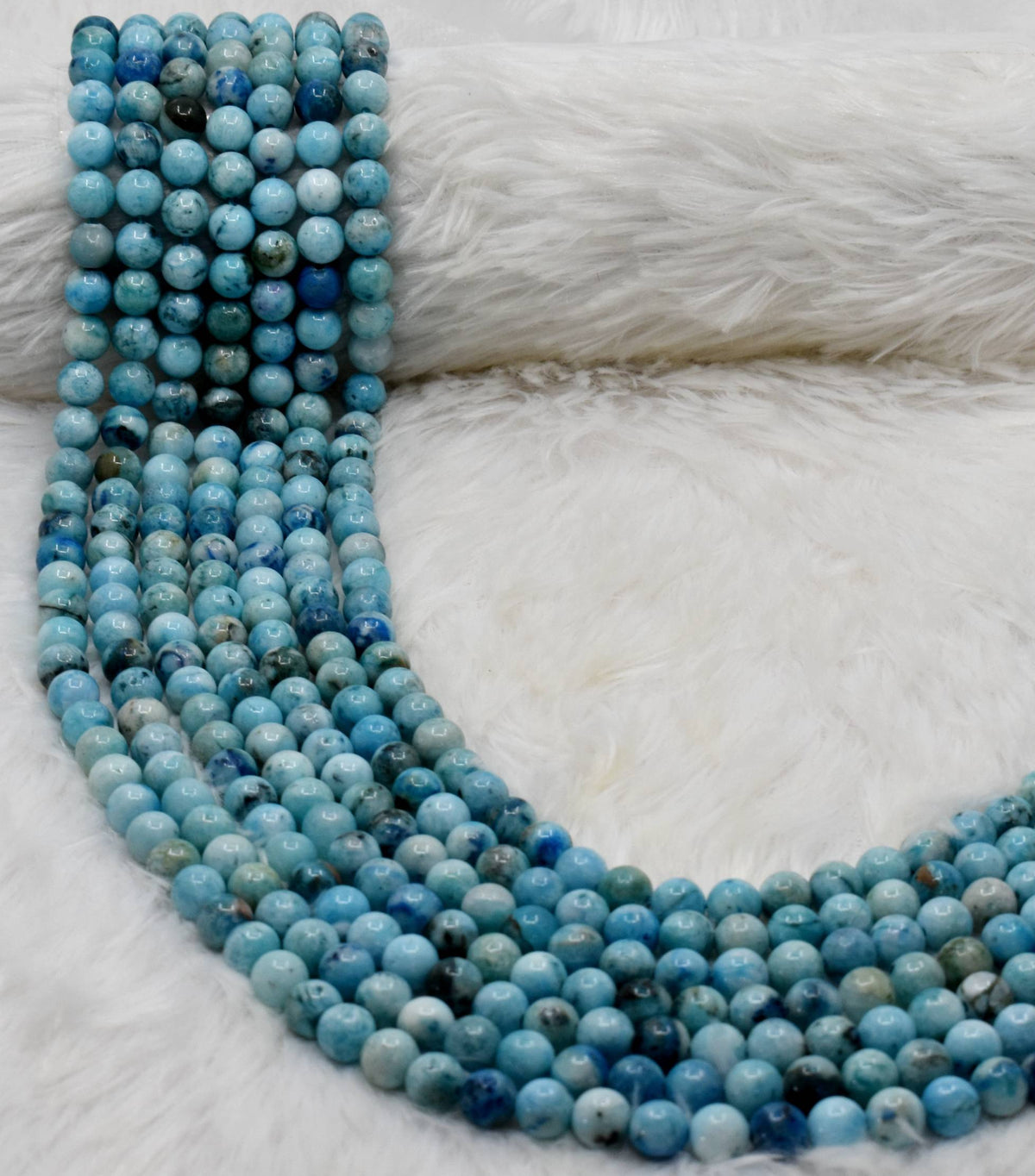 Aragonite Beads, Natural Crystal Round Beads 8mm