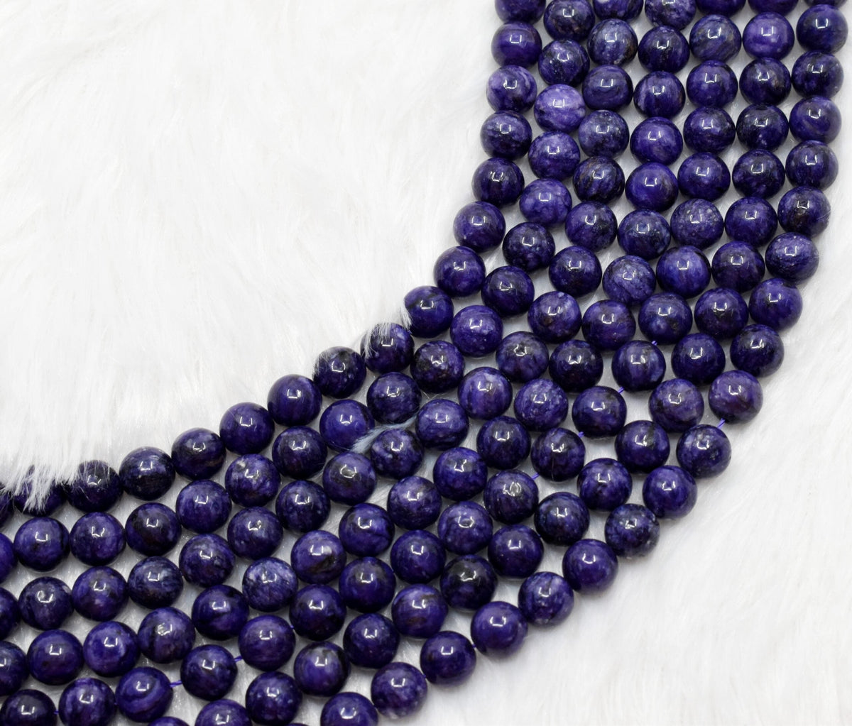 Chariote Dyed Beads, Natural Round Crystal Beads 6mm to 10mm. DestGlow