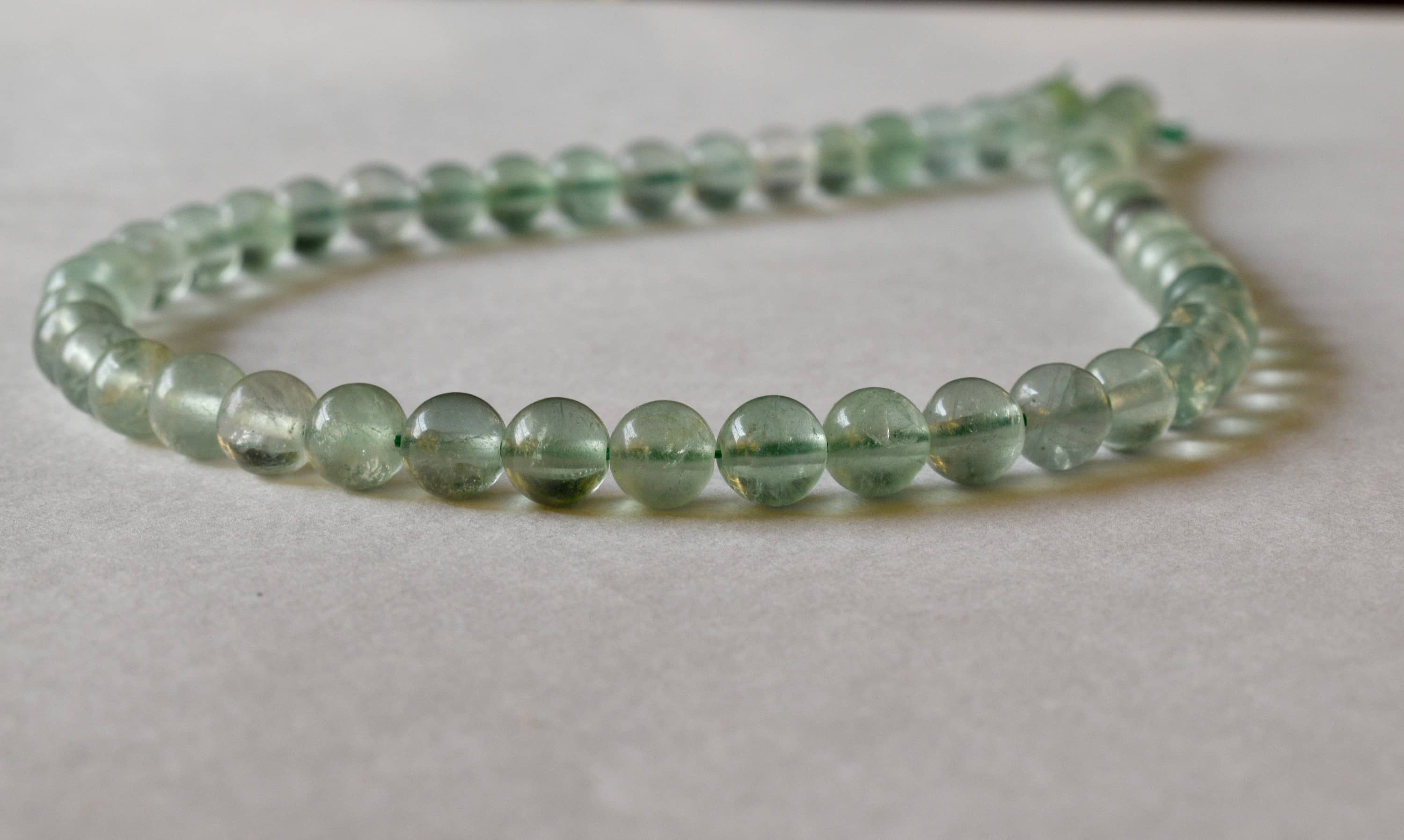 Green Fluorite Beads, Natural Round Crystal Beads 4mm to 10mm DestGlow