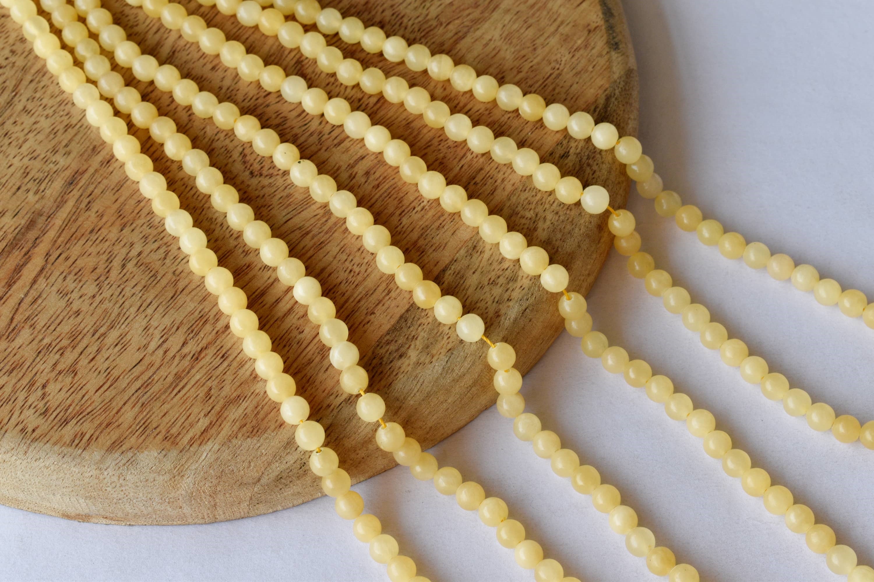 Honey Calcite Beads, Natural Round Crystal Beads 4mm to 12mm DestGlow