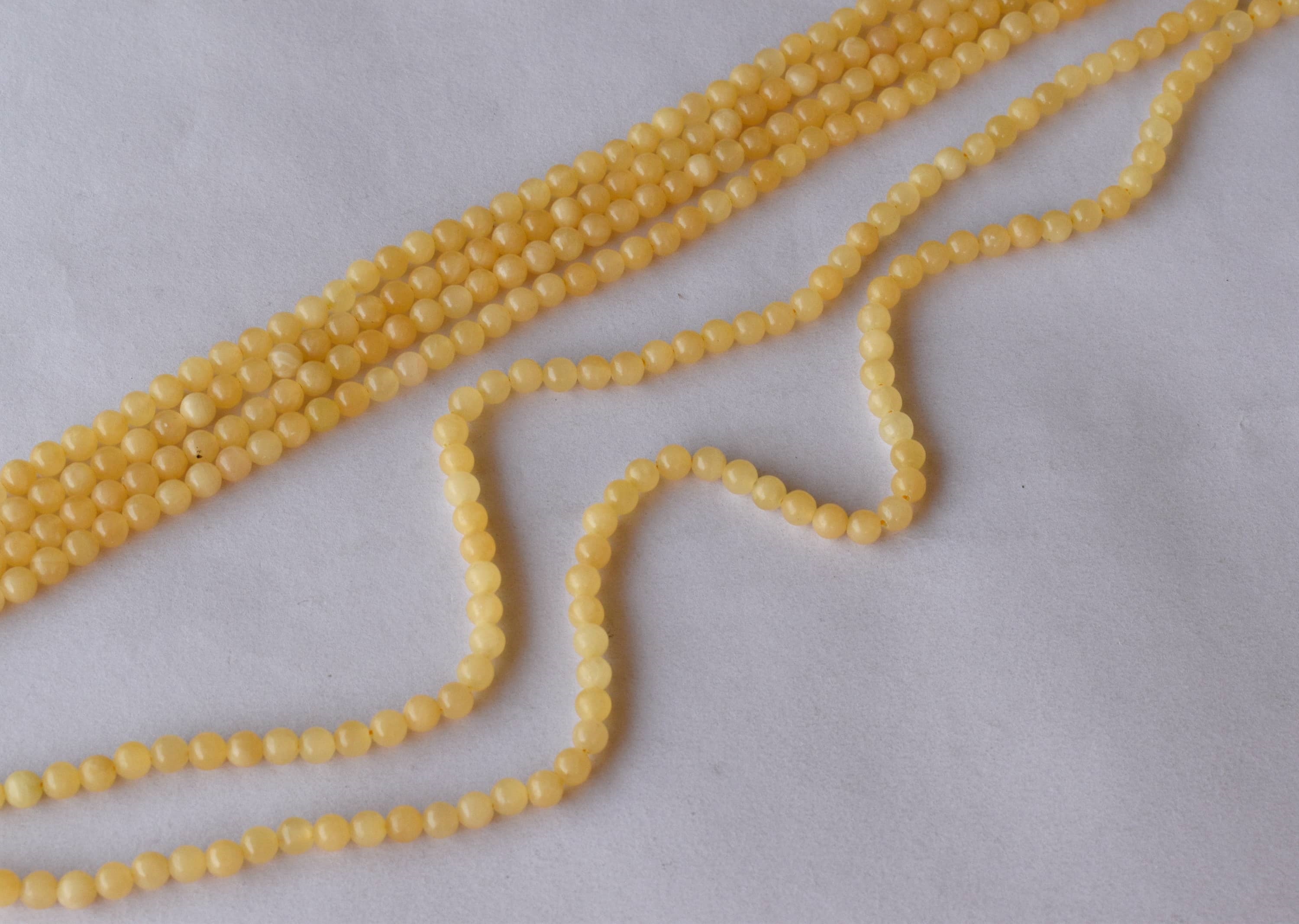 Honey Calcite Beads, Natural Round Crystal Beads 4mm to 12mm DestGlow