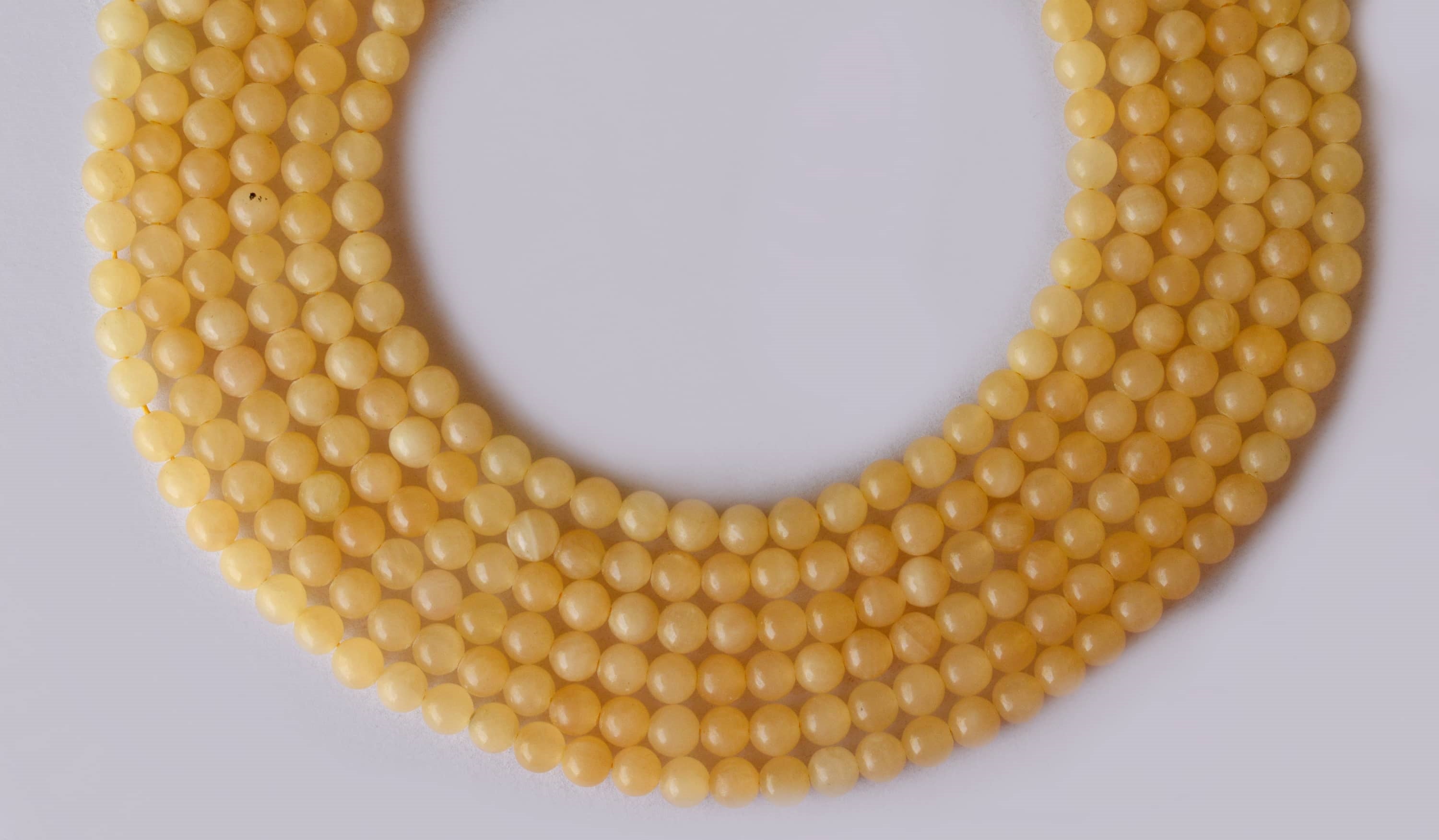 Honey Calcite Beads, Natural Round Crystal Beads 4mm to 12mm DestGlow