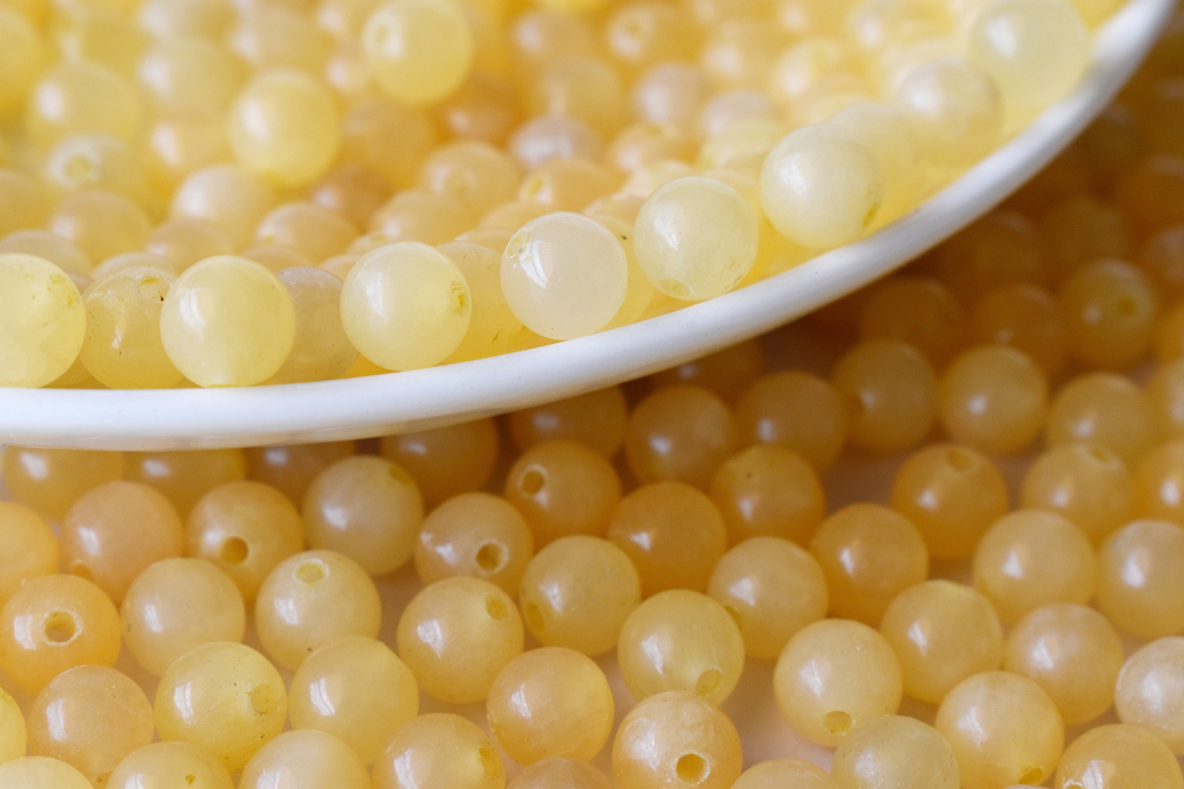 Honey Calcite Beads, Natural Round Crystal Beads 4mm to 12mm DestGlow