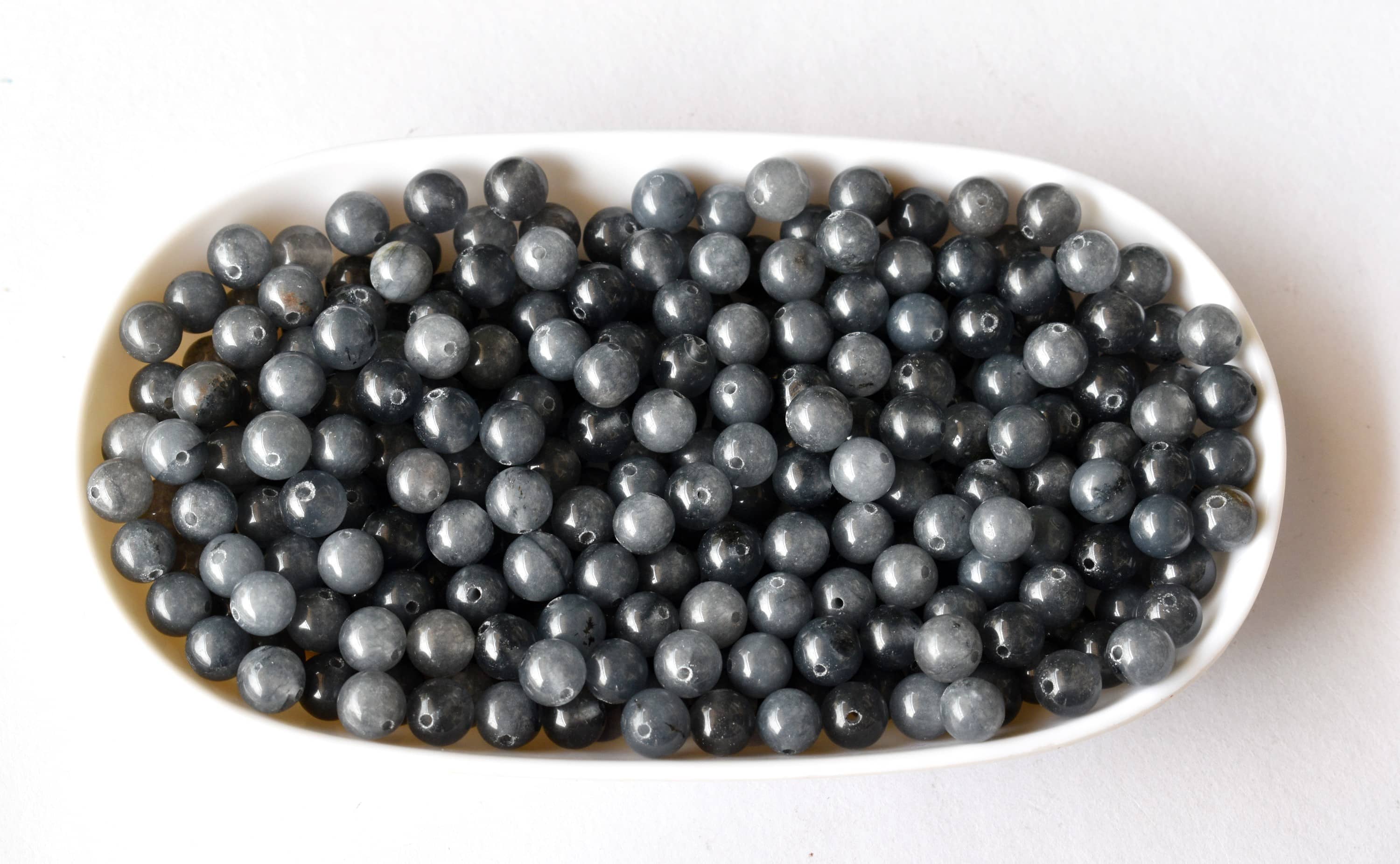 Iolite Beads, Natural Round Crystal Beads 6mm to 10mm DestGlow