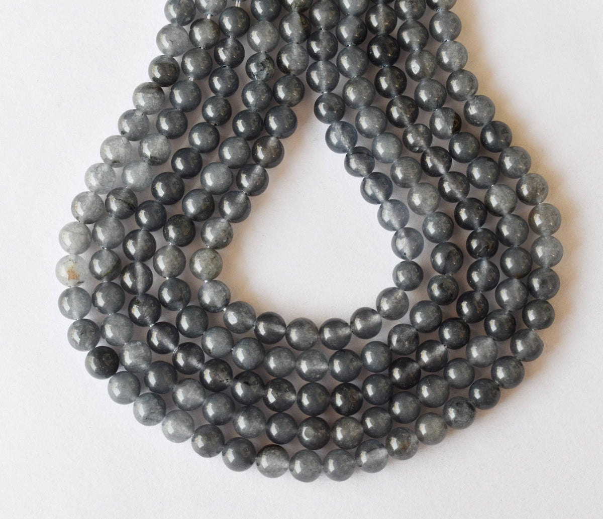 Iolite Beads, Natural Round Crystal Beads 6mm to 10mm DestGlow