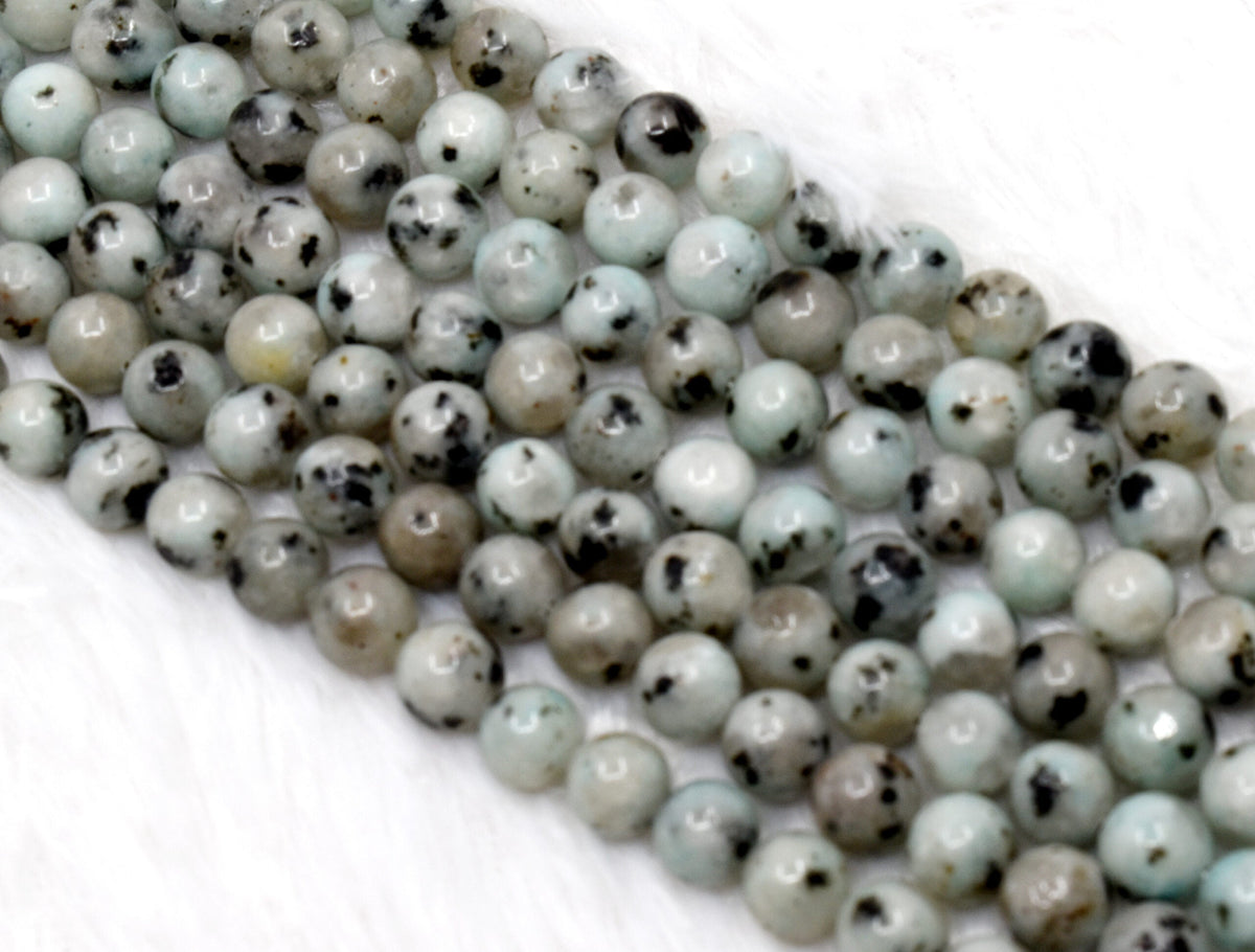 Kiwi Jasper Beads, Natural Round Crystal Beads 4mm to 12mm DestGlow