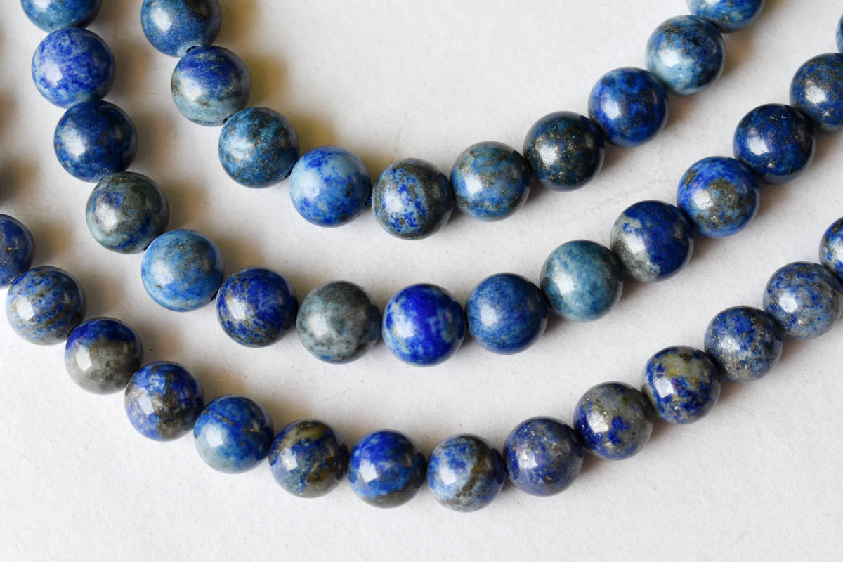 Lapis Lazuli Beads, Natural Round Crystal Beads 6mm to 12mm DestGlow