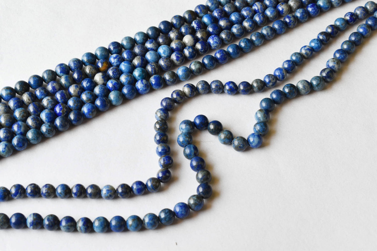 Lapis Lazuli Beads, Natural Round Crystal Beads 6mm to 12mm DestGlow