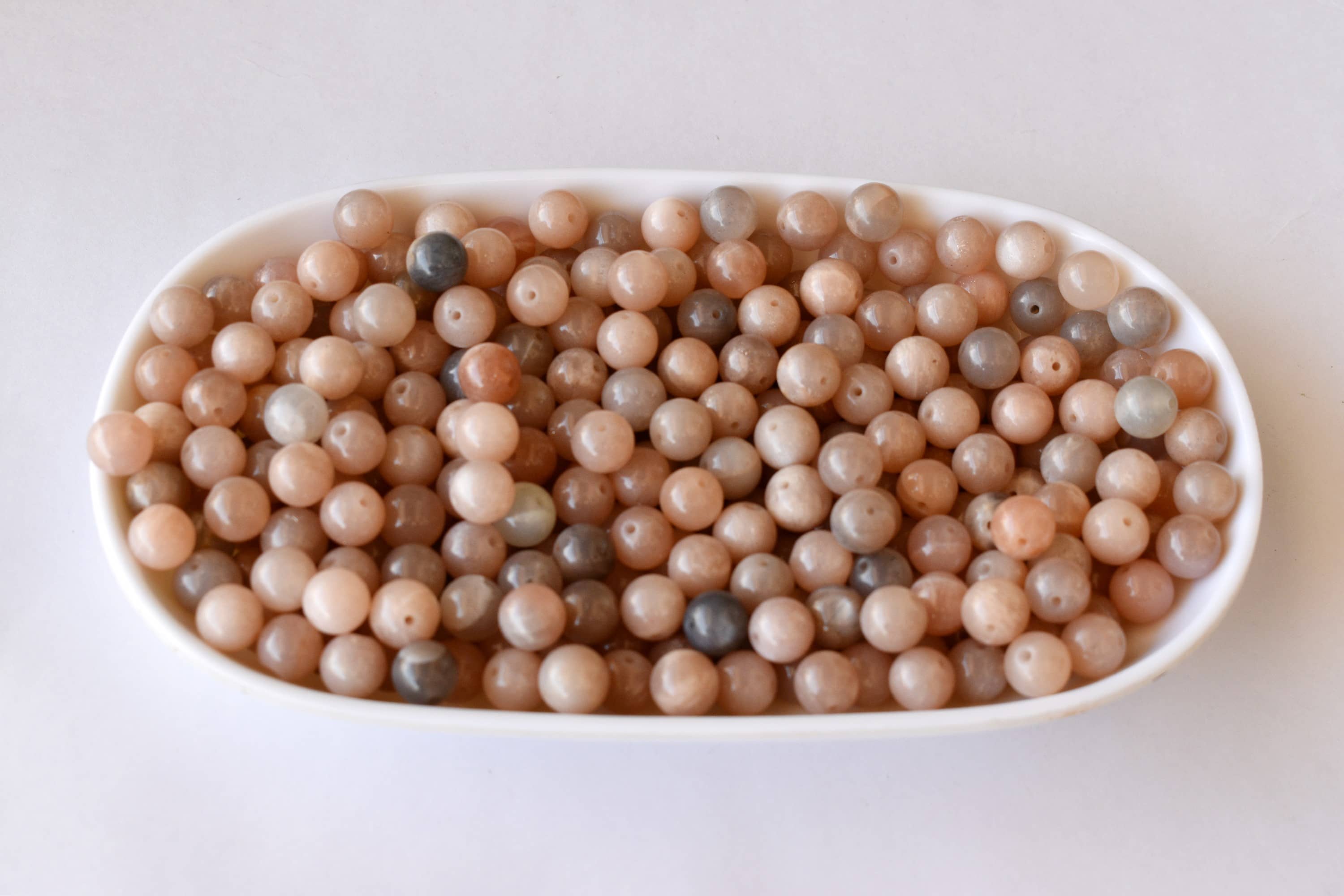 Moonstone Beads, Natural Round Crystal Beads 4mm to 12mm DestGlow