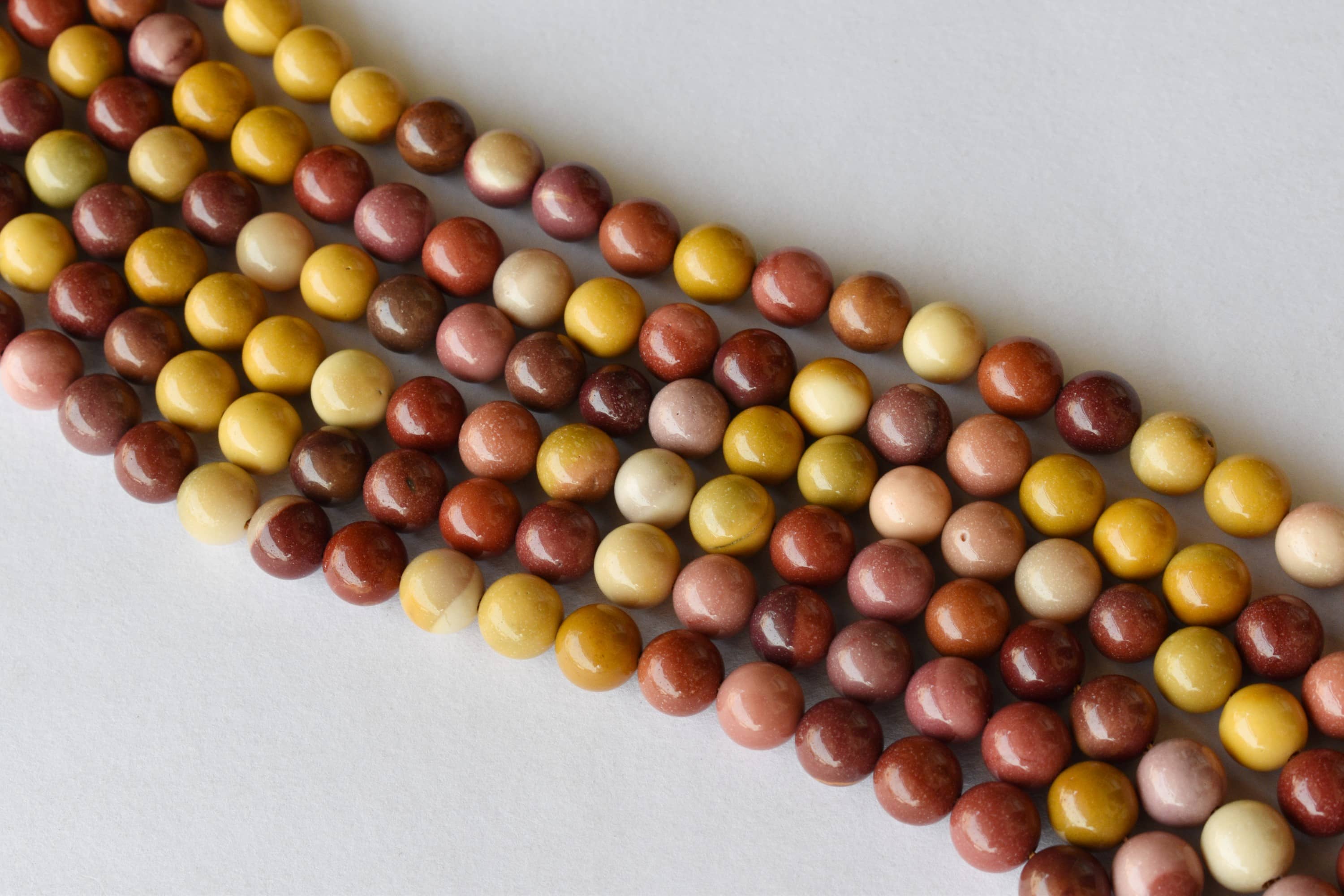 Mookaite Beads, Natural Round Crystal Beads 4mm to 12mm DestGlow