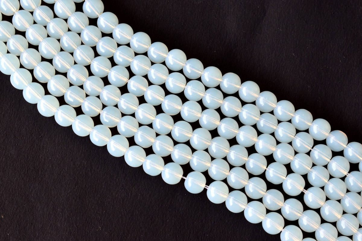 Opal Synthetic Beads, Natural Round Crystal Beads 4mm to 10mm DestGlow