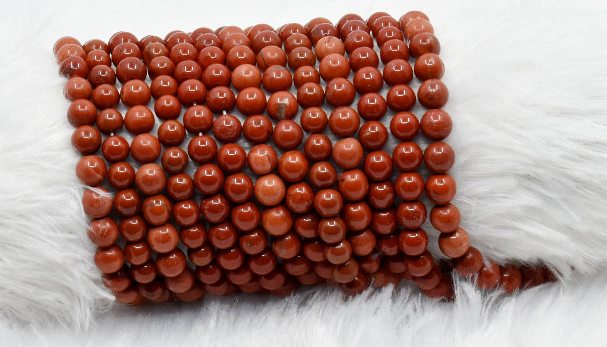 Red Jasper Beads, Natural Round Crystal Beads 4mm to 12mm DestGlow