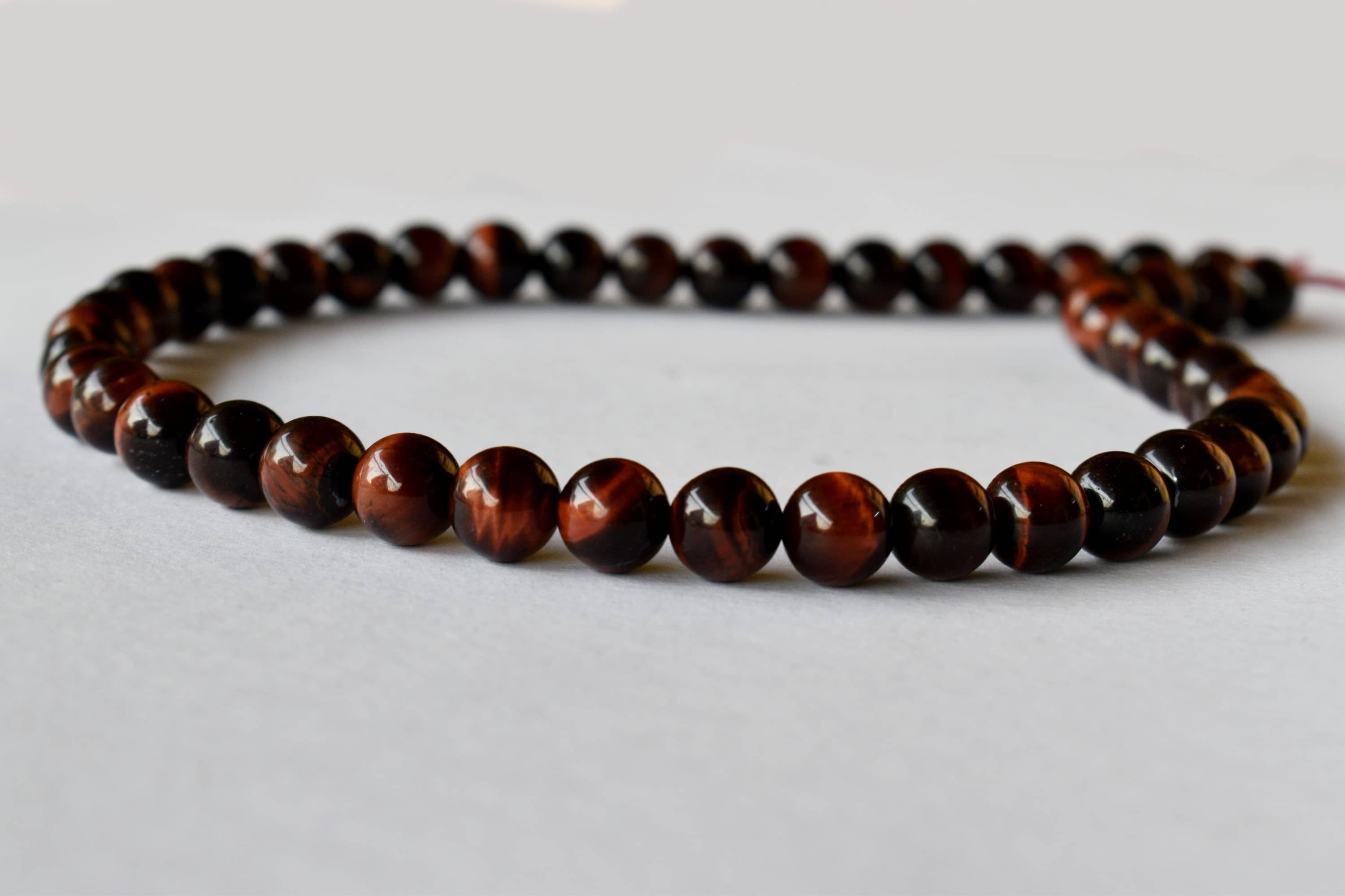 Red Tiger Eye Beads, Natural Round Crystal Beads 4mm to 12mm DestGlow