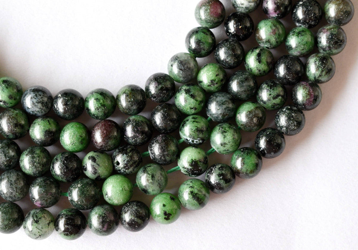 Ruby Zosite Beads, Natural Round Crystal Beads 4mm to 12mm DestGlow