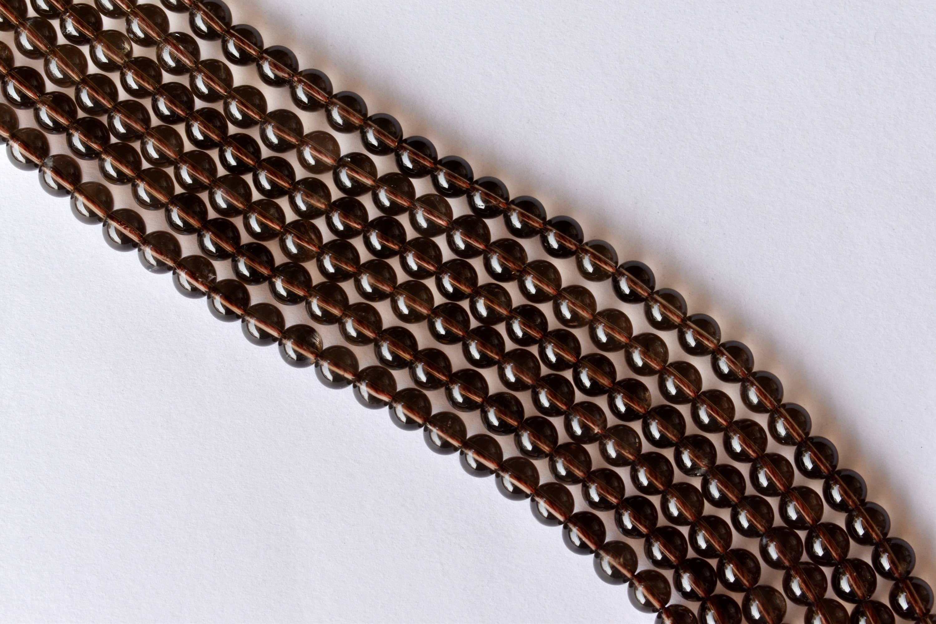 Smokey Quartz Beads, Natural Round Crystal Beads 4mm to 12mm DestGlow