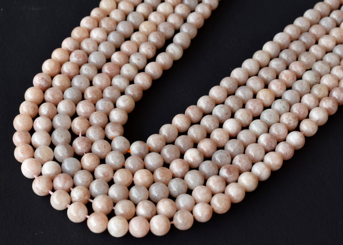 Sunstone Beads, Natural Round Crystal Beads 6mm to 10mm DestGlow