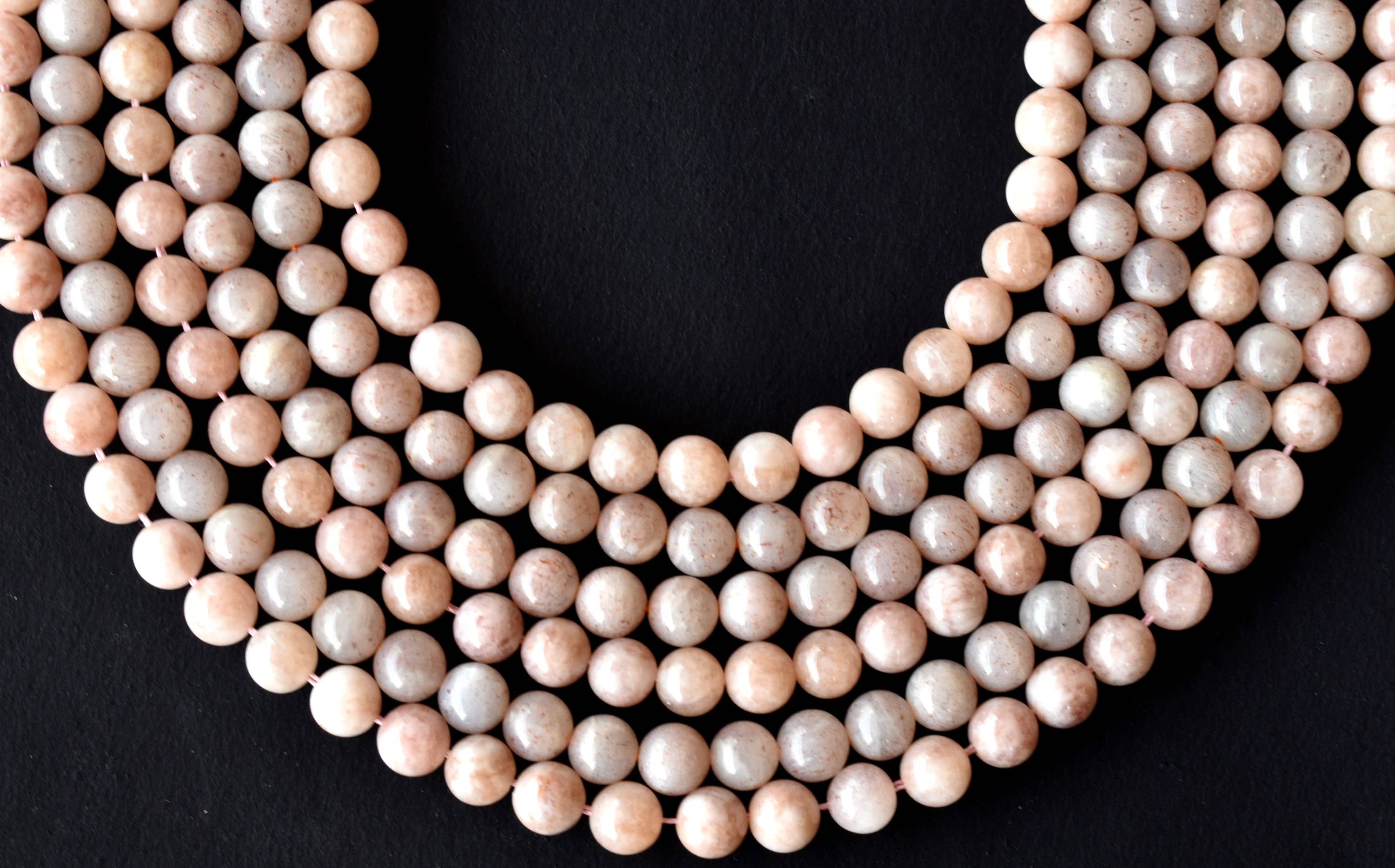 Sunstone Beads, Natural Round Crystal Beads 6mm to 10mm DestGlow