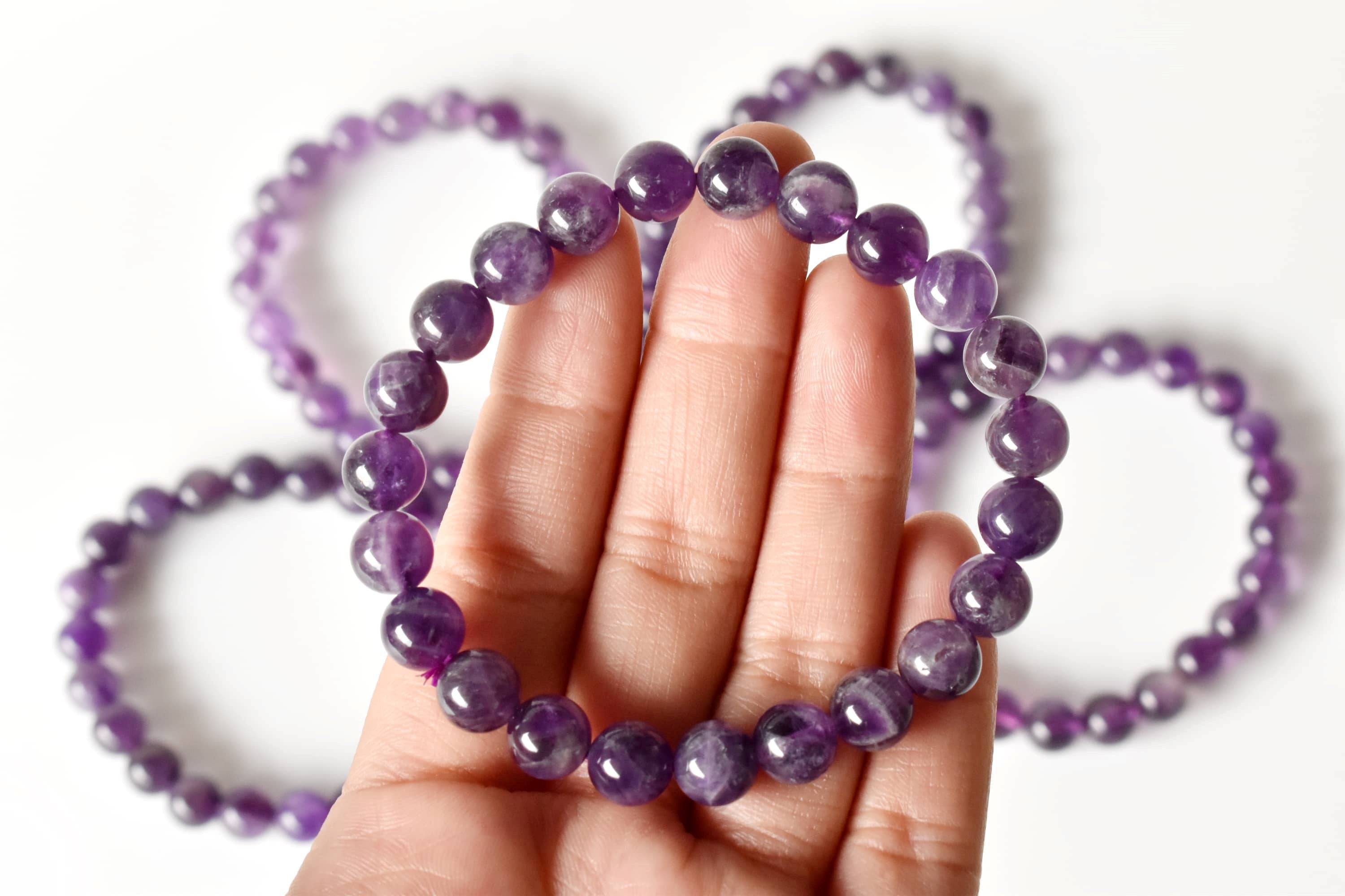 Amethyst Bracelet (Inspiration and Breaking Addictions) DestGlow