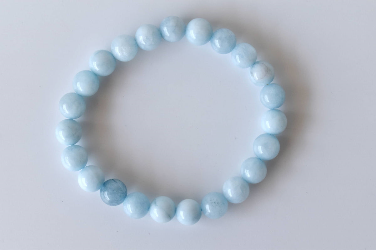 Aquamarine Bracelet (Protection and Anxiety Relief) DestGlow