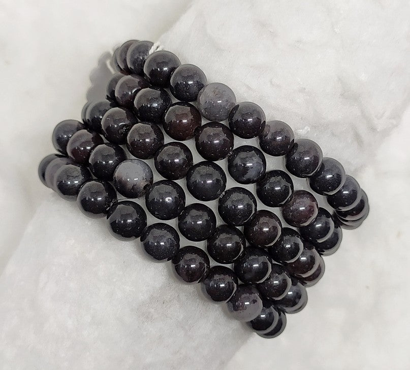 Bloodstone Jasper Beaded Bracelet 8MM A Round Beaded Crystal Bracelet DestGlow