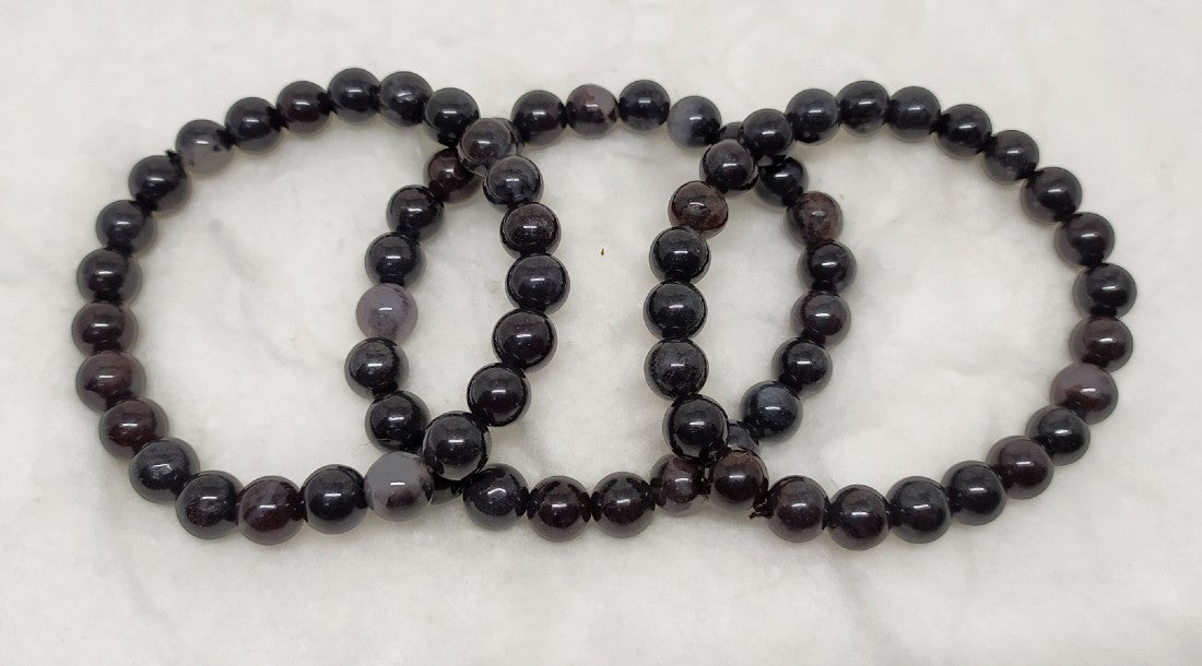Bloodstone Jasper Beaded Bracelet 8MM A Round Beaded Crystal Bracelet DestGlow