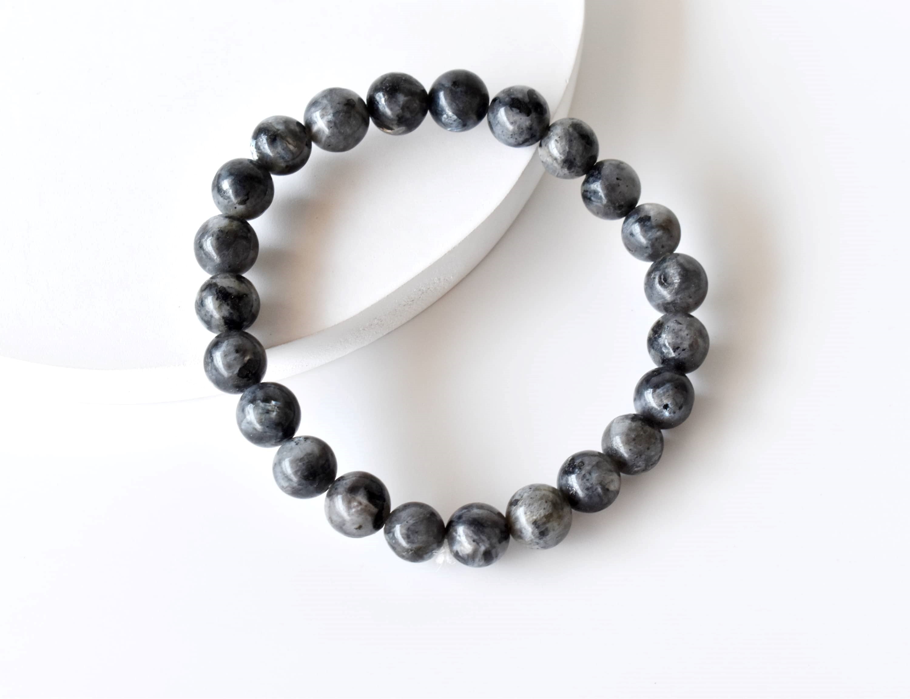 Black Labradorite Bracelet (Good Fortune and Focus). DestGlow