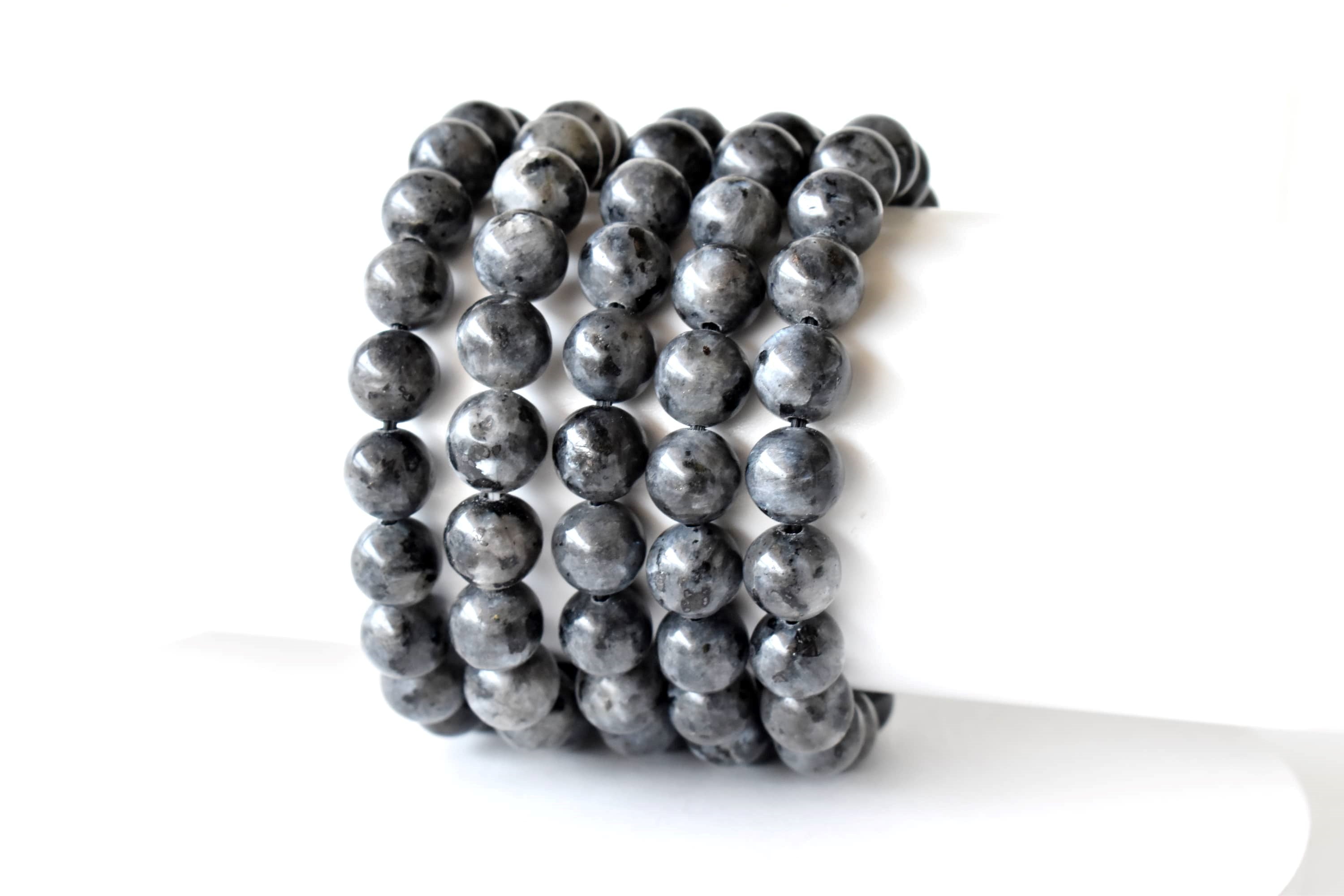 Black Labradorite Bracelet (Good Fortune and Focus). DestGlow