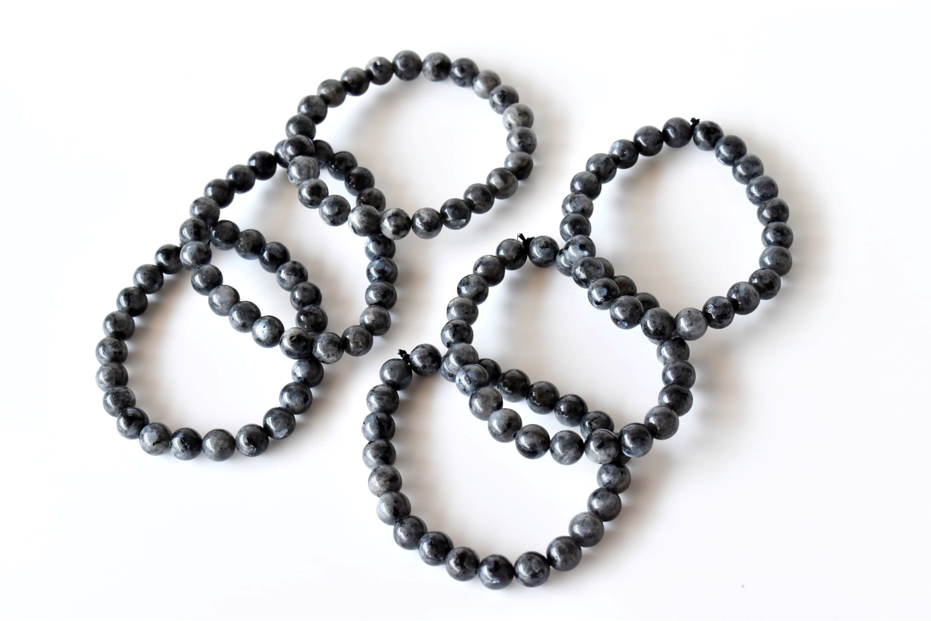Black Labradorite Bracelet (Good Fortune and Focus). DestGlow