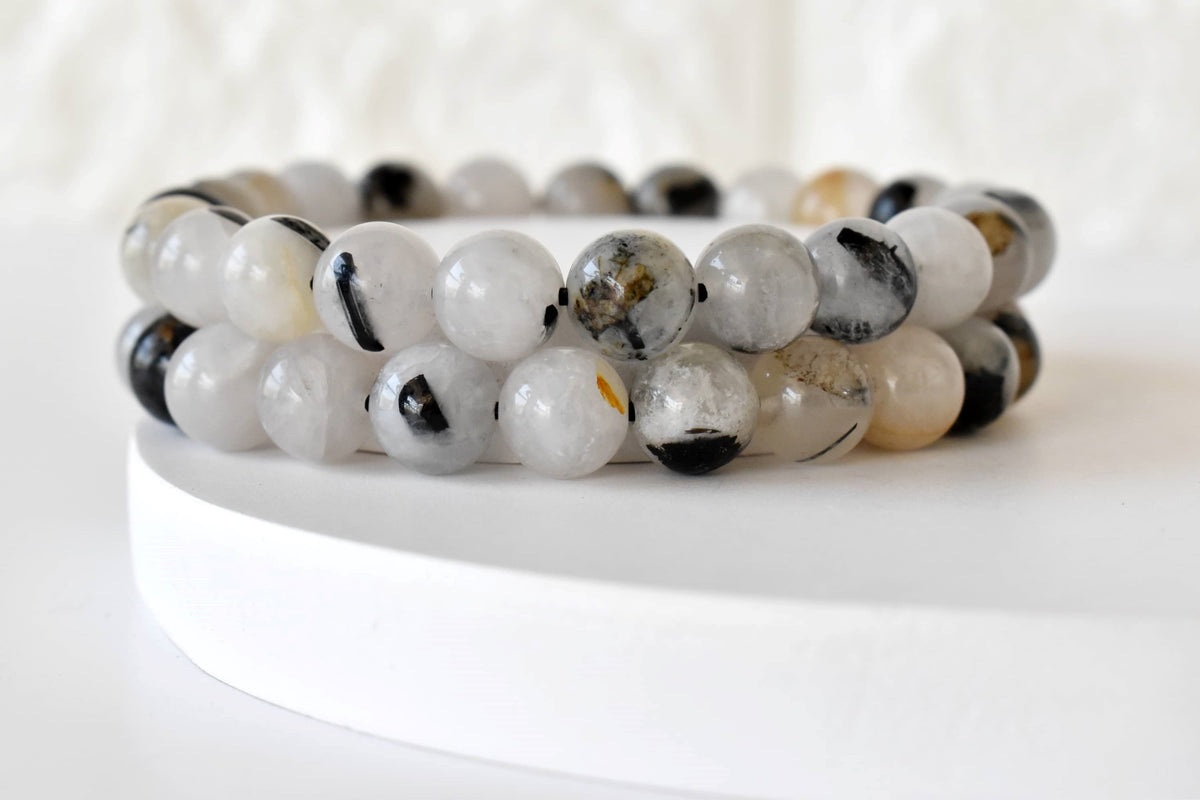 Black Rutile Bracelet (Trauma and Depression) DestGlow