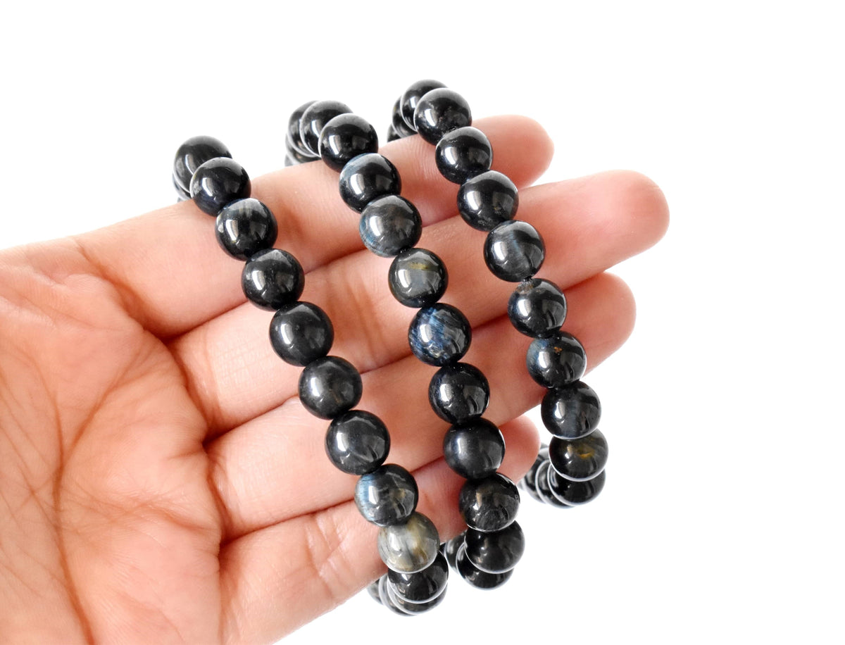 Blue Tiger Eye Bracelet (Generosity and Dreams) DestGlow