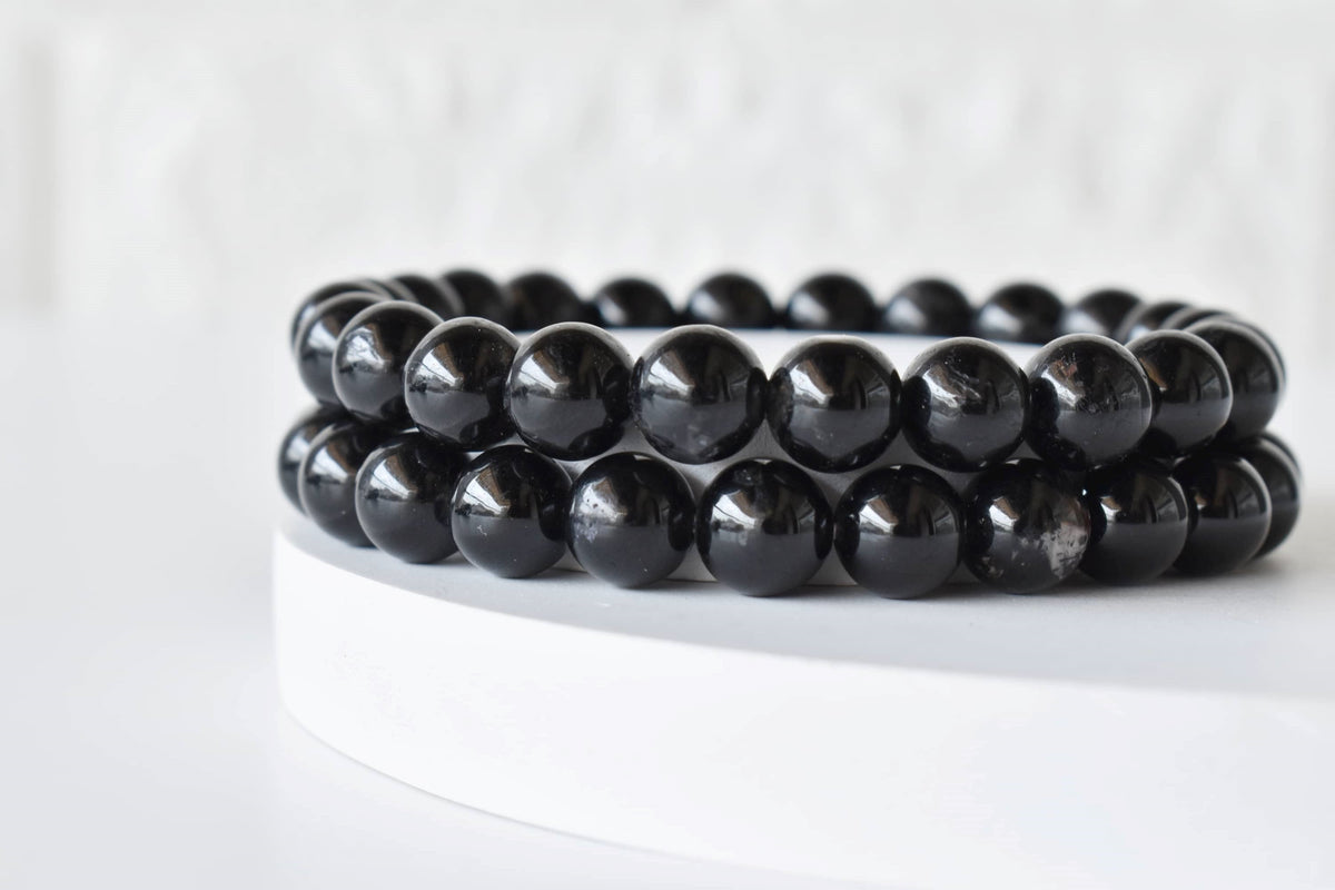 Black Tourmaline Bracelet(Resolution and Strength) DestGlow